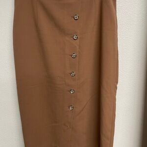 White House Black Market Brown Pencil Skirt